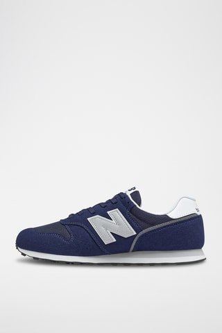 Sneakers en nubuck 373 - Bleu marine