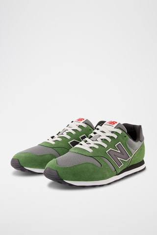 Sneakers en nubuck 373 - Vert clair