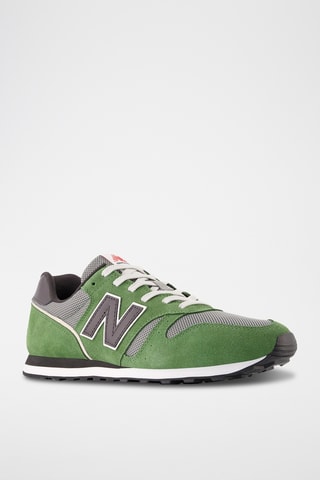 Sneakers en nubuck 373 - Vert clair