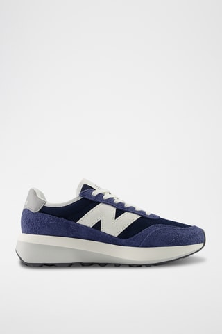 Baskets en nubuck 370 - Bleu marine