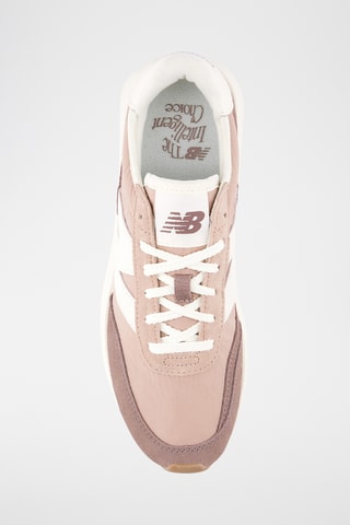 Baskets en nubuck 370 - Vieux rose