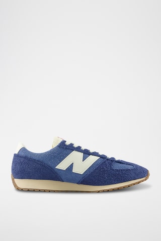 Baskets en nubuck 471 - Bleu marine