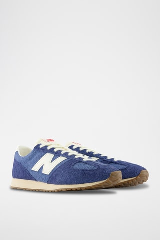 Baskets en nubuck 471 - Bleu marine