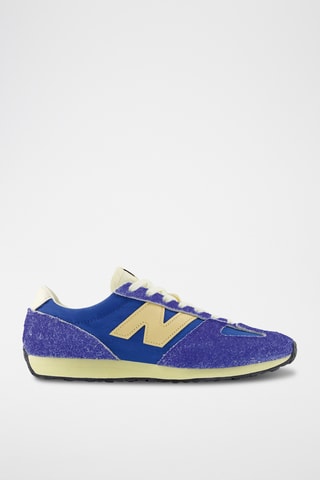 Baskets en nubuck 471 - Bleu cobalt