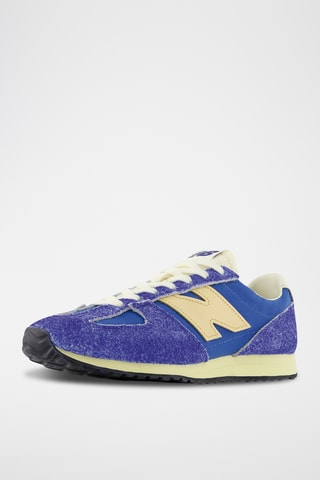 Baskets en nubuck 471 - Bleu cobalt