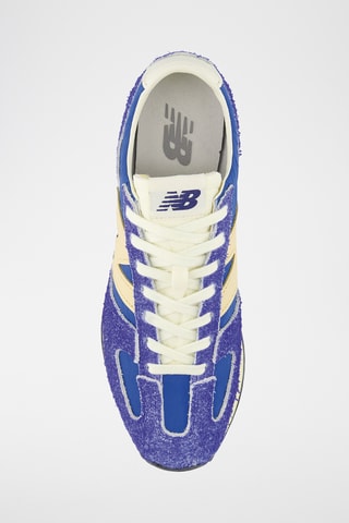 Baskets en nubuck 471 - Bleu cobalt