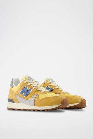 Sneakers en nubuck 475 - Moutarde