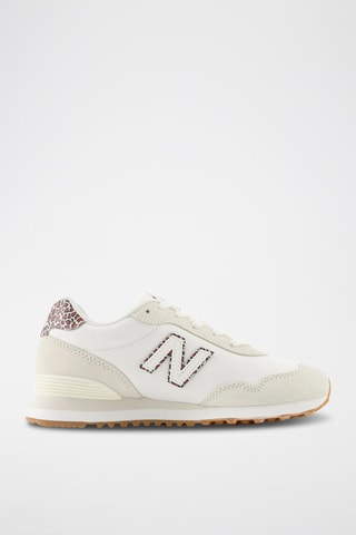 Sneakers en nubuck 515 - Blanc et écru