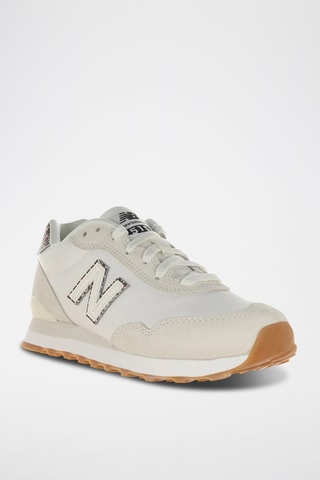 Sneakers en nubuck 515 - Blanc et écru