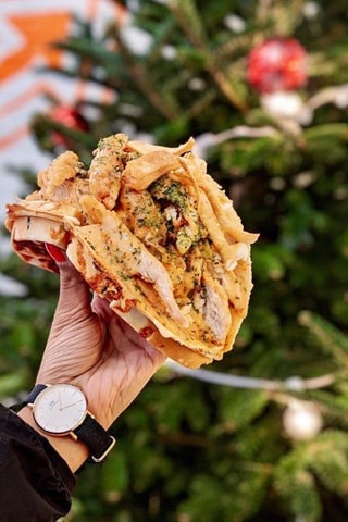 Montre à quartz en polyester Petite Cornwal - Noir et doré rose