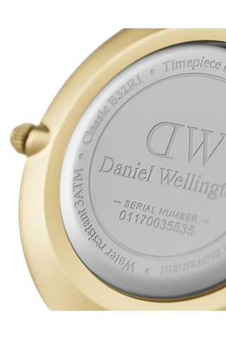 Montre à quartz en acier Evergold 28 mm - Doré et noir