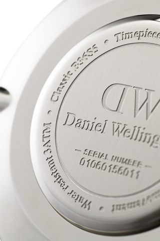 Montre à quartz en cuir Classic 36 Durham - Marron et argenté