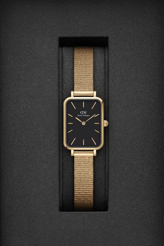 Montre à quartz en acier et plaqué or jaune Evergold - 20 x 26 mm