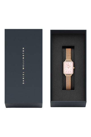 Montre à quartz en acier - Doré rose et rose