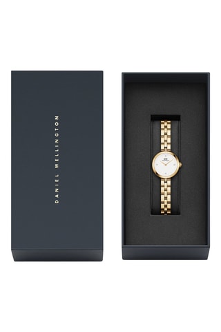 Montre à quartz en acier - Doré et blanc