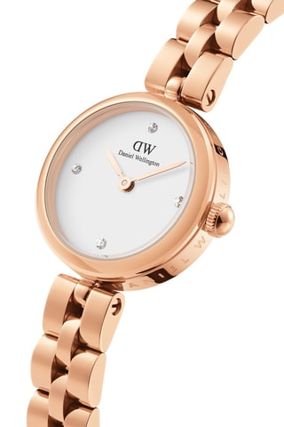 Montre à quartz en acier - Doré rose et blanc