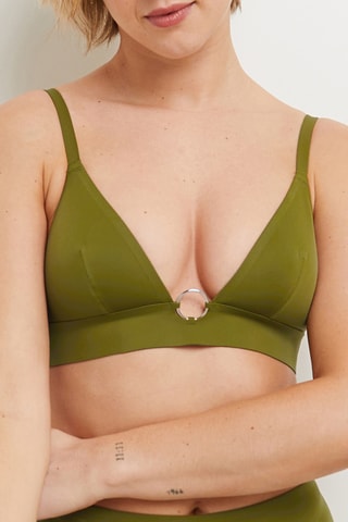Sujetador de bikini Lisa - Verde oliva