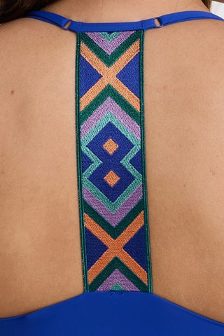 Sujetador de bikini push-up Nelly - Azul eléctrico