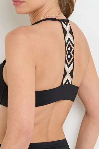 Sujetador de bikini push-up Nelly - Negro