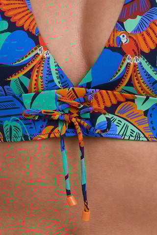 Sujetador de bikini con relleno Noa - Azul