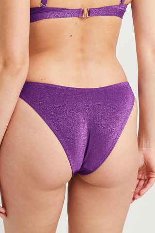 Braga de bikini de talle alto Moorea - Violeta