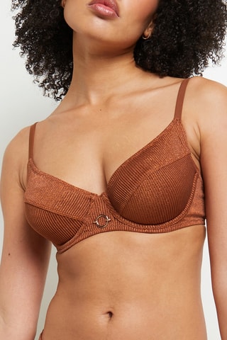 Sujetador de bikini Magma - Marrón