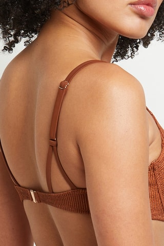 Sujetador de bikini Magma - Marrón