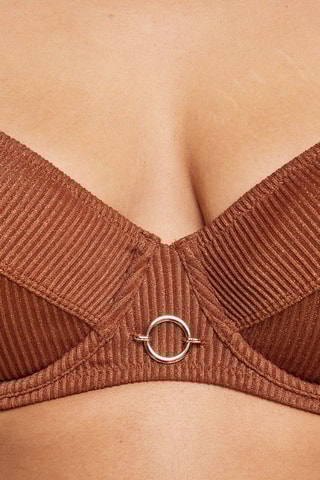 Sujetador de bikini Magma - Marrón