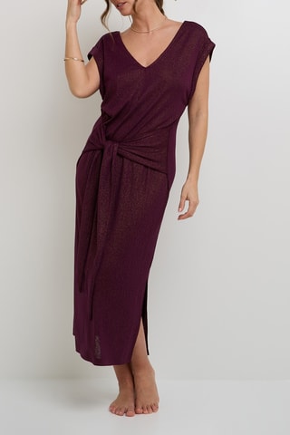 Vestido de playa Ness - Burdeos