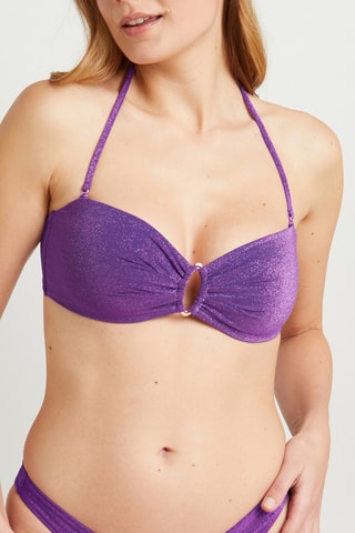 Sujetador de bikini con relleno Moorea - Violeta