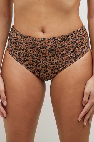 Braga de bikini Mambo - Marrón oscuro y negro