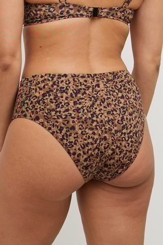 Braga de bikini Mambo - Marrón oscuro y negro