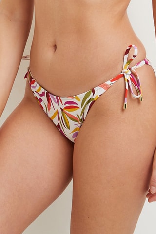 Braga de bikini Maya - Blanco y verde