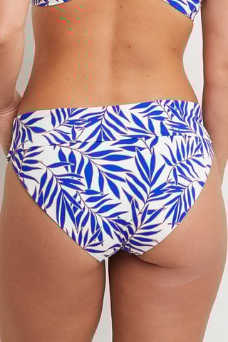 Braga de bikini Moon - Blanco y azul marino