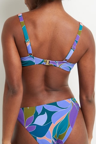 Sujetador de bikini Monica - Azul claro y violeta