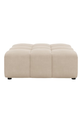 Pouf Luc - Beige clair - En polyester
