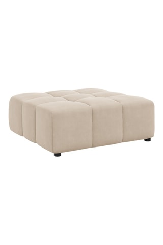 Pouf Luc - Beige clair - En polyester