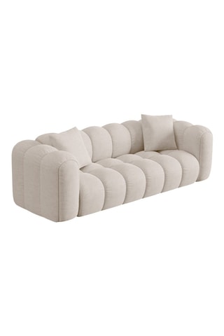 Canapé modulaire Astro - Beige - 4 places - Toucher velours