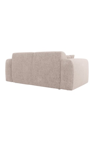 Canapé Theo - Beige chiné - 2 places - Tissu chenille