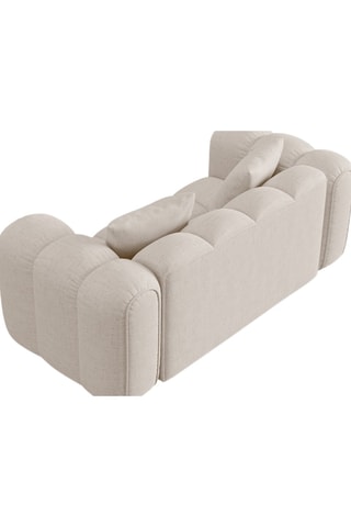 Canapé Elise - Beige - 2 places - En tissu chenille