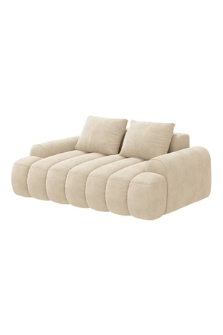 Canapé Simona - Beige - 2 places - En polyester