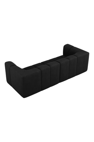 Canapé modulaire Adams - Noir - 3 places - Tissu structurel