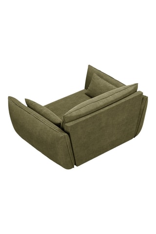Fauteuil Vanda - Vert - En tissu chenille
