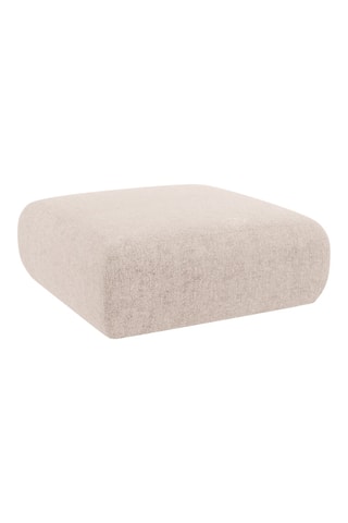 Pouf Lola - Beige - En tissu chenille