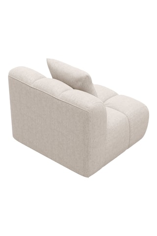 Chauffeuse Astro - Beige - 1 place - En tissu chenille