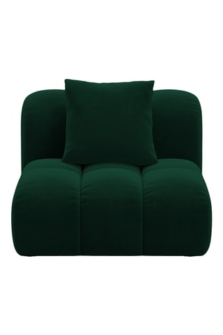Chauffeuse Astro - Vert foncé - 1 place - En tissu velours