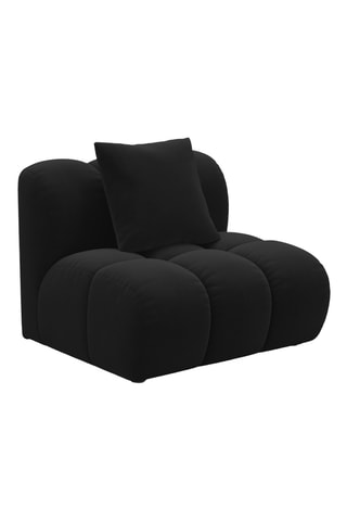Chauffeuse Astro - Noir - 1 place - En tissu velours