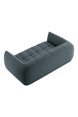 Canapé Julia - Bleu pétrole - 2 places - En tissu texturé