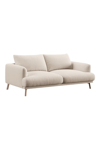 Canapé Margot - Beige - 2 places - En tissu velours