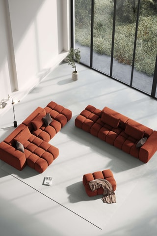 Coussin Lorella - Corail - 70 x 40 cm